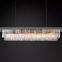 Retro Classic ODEON Multi Layer Rectangular Tier Modern Crystal Black Chandelier For Living Room Bedroom Hotel Ceiling lighting
