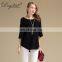 Autumn Women's Casual Half Sleeve 100% Cashmere Sweater O-Neck Solid Pattern Custom Oversize Knitwear with Front Logo