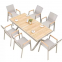 All weather long lasting foldable outdoor table sets garden table with chairs