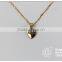 2015 most popular gold heart necklace for lover