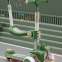 New Children's Scooter Folding Scooter Children can sit on it Folding Scooter Cartoon Windmill Airplane Skateboard（Wechat:13510231336）