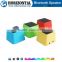 Round portable wireless bluetooth speaker with FM