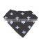 WZ-MS-1915 wholesale 100% polyester and organic cotton printed baby bandana bib