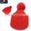 factory supply adult custom knitted pom beanie hat