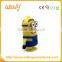 2016 New Custom PVC yellow banana man battery charger Cartoon Minion portable mobile power bank