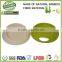 green eco-friendly bamboo fiber pet water food bowl, bamboo fiber pet cat feeder pot
