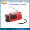 (Factory direct) Solar Power FM Radio Emergency Hand Cranked Flashlight Backup Battery 3in1