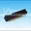 Dongguan supplier 2.54mm pitch two plastics straight DIP plug connector