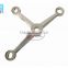 Three-arm 2102a 304 316Stainless steel spiders stainless steel glass fixing