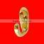 Furniture Hang Hooks Zinc Alloy Clothes Hooks Golden Plated Robe Hook