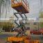 Self propelled mini scissor lift for clean window