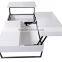 CJ1022 Folding Fashion White Paint Glass Coffee Table