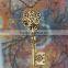 Hot-Sale Elegant Long Chain Steam Punk Pendant Necklace Alloy Key Necklace