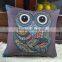PLUS cute animal printed linen throw pillow case