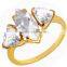 Guangzhou Factory 925 Sterling Silver White Stone Fashion Topaz Ring