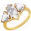 Guangzhou Factory 925 Sterling Silver White Stone Fashion Topaz Ring