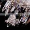 Luxury Baccarat Fine Cut Crystal Chandelier Lighting Clear Glass Pendant Hanging Light Fixture CZ3503/12