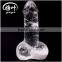 Wholesale artificial crystal fake penis enlargement female sexy penis toys crystal dildo
