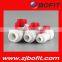 Professional supplier pe double union ball valve(socket and spigot joint) for water use