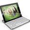 black white Aluminum Bluetooth Wireless Keyboard Case Cover for Apple New iPad 4 3 2+bluetooth wireless keyboard