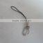 Black color Mobile Phone Strap with Small D ring from China factory