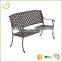 Outdoor Rush and Weather Resistant patio solid construdction garden cast aluminum glider bench