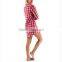 Wholesale Soft Classic Cotton Tartan Nightshirt For Women