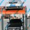 Dynamic four post parking lift hydraulic driven stacker parking system