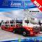 New or used 2 axles hydraulic two floor car carrier trailer for philippines