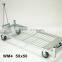 wire mesh trolley base with pull system, mobile trolley