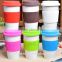 BPA free Eco Joyshaker White Color Insulated Coffee Mug With Sillicon Cap