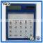 Energy saving touch screen mini digital transparent solar calculator/desktop calculator mini transprent calculator