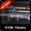 KYOK elegrant pvc packing curtain rod set,wrought iron durable curtain pole&finials wholesale