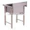 Square single bowl industrial hotel commercial kitchen sink cabinet with stainless steel in restaurant