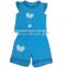 Blue Baby Clothing Sets Kids Boutique Clothing Sets Ruffle Toddler Outfits for Girl