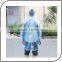 Portable outdoor essential degradable transparent coveralls disposable raincoat