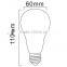 E27 A60 10W 28x5630SMD 850LM 2700K Warm White Light LED Ball Bulb (220-240V)