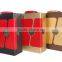 Luxury durable foldable paper leather hard case for wine red