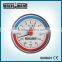 Small double pointer bimetallic pressure gauge