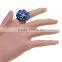 18K GP Fashion Jewelry Smart Diamond Flower Gold Wedding Ring