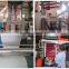 Three-layer co-extruding plastic film blowing machine