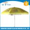 Hot selling high quality yellow advertising promo beach umbrella
