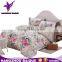 Colorful Flowers Printing Fashion Bedding Set with Duvet Cover Bed Sheet Pillowcases