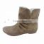 Ladies fashion canvas flat Boots