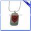 Manufacture Aluminum Custom Shaped Gold Dog Tags