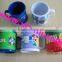 wholesale lower price cool cartoon character pattern embossed soft pvc tea mug