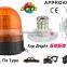 E-MARK SMD Flash Warning Light, ECE MARK 5050 SMD Warning Beacon (SR-BL-505SF-1) 3 Bolts Fix LED Beacon Light, 3 Functions