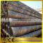 Spiral welded steel pipe for liquid or gas