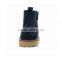 Stylish genuine leather elastic navy color slip on children desert winter boot
