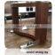 TB compact 12mm tempered glass philippine dining table set